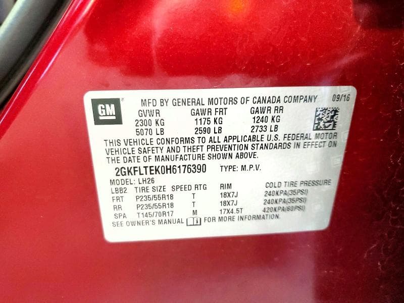2017 GMC TERRAIN SLE 13