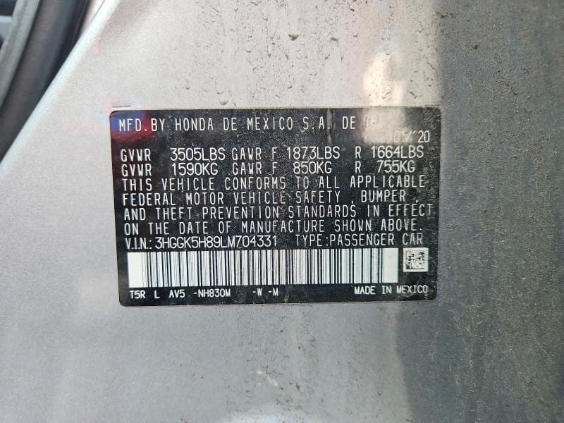 2020 HONDA FIT EX 13