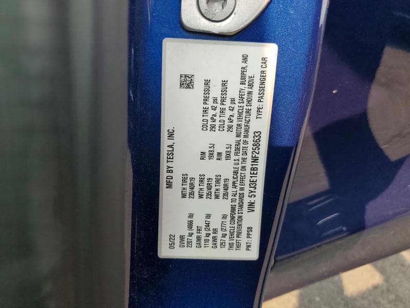 2022 TESLA MODEL 3 13