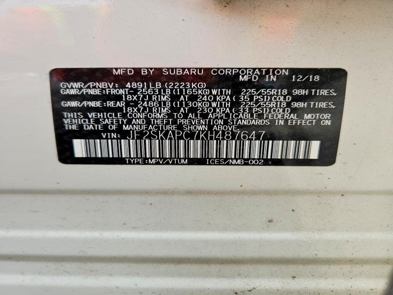 2019 SUBARU FORESTER SPORT 13