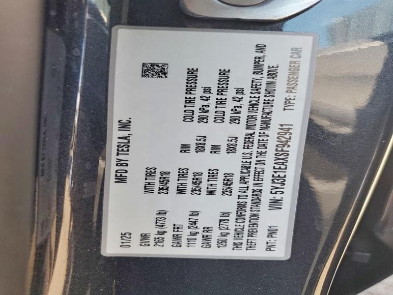 2025 TESLA MODEL 3 13