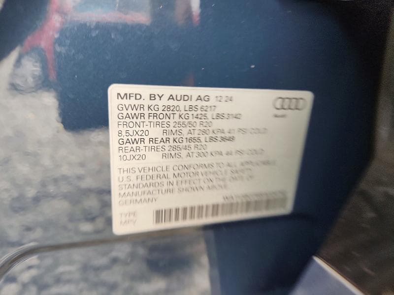 2025 AUDI Q6 E-TRON PREMIUM 13