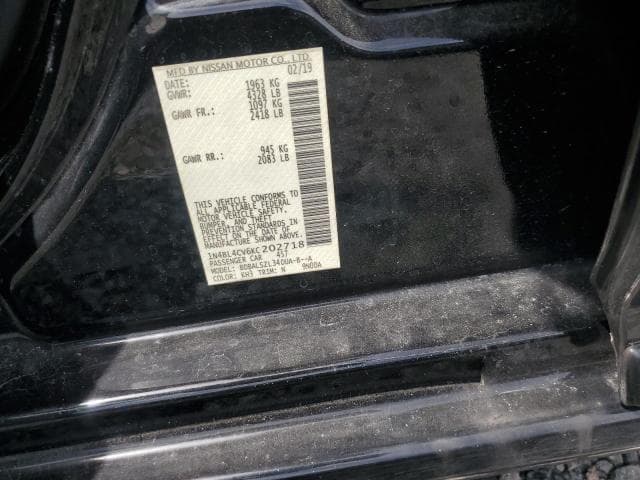 2019 NISSAN ALTIMA SR 12