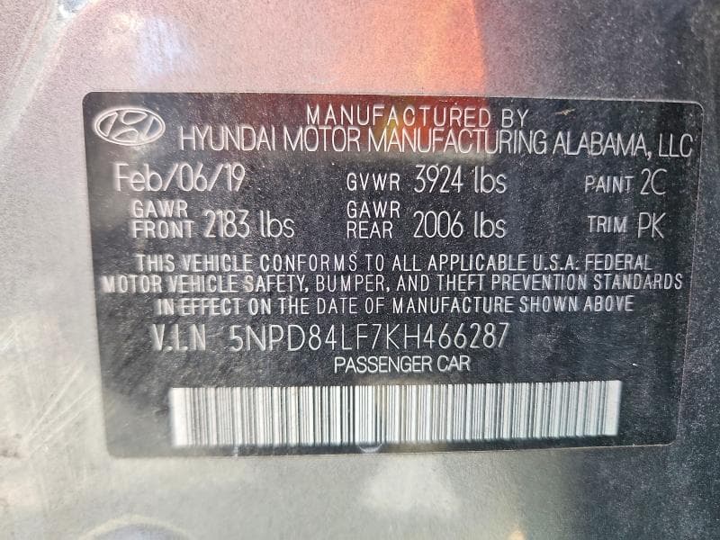 2019 HYUNDAI ELANTRA SEL 13