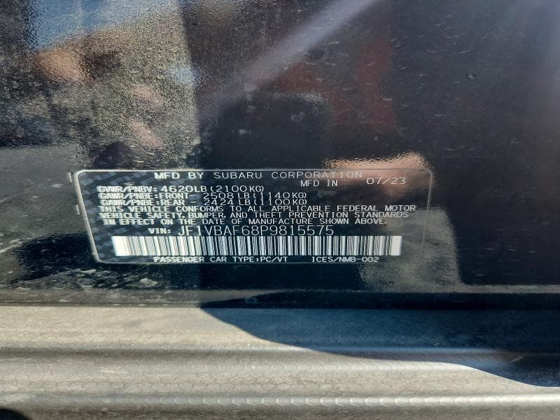 2023 SUBARU WRX PREMIUM 13