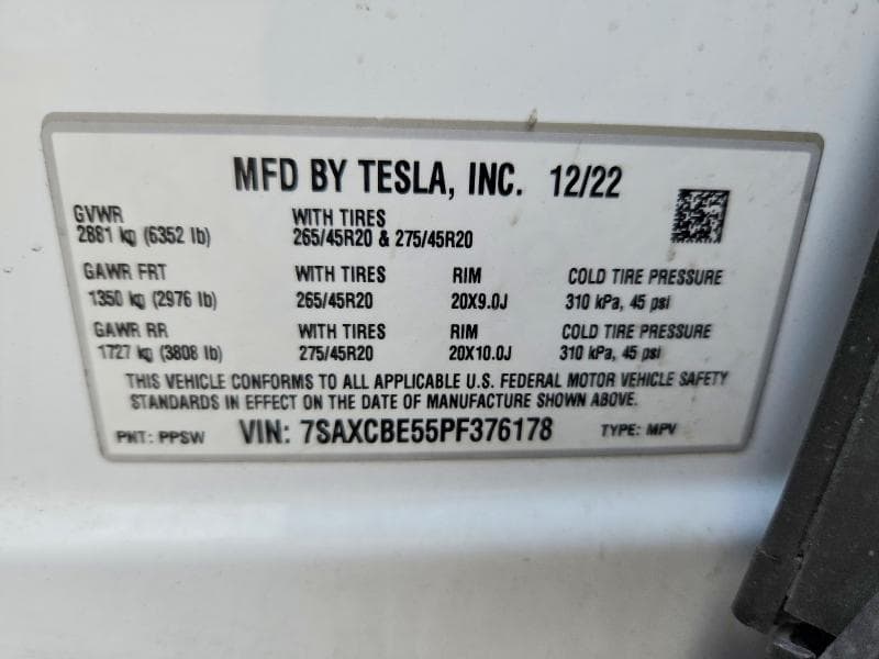 2023 TESLA MODEL X 12