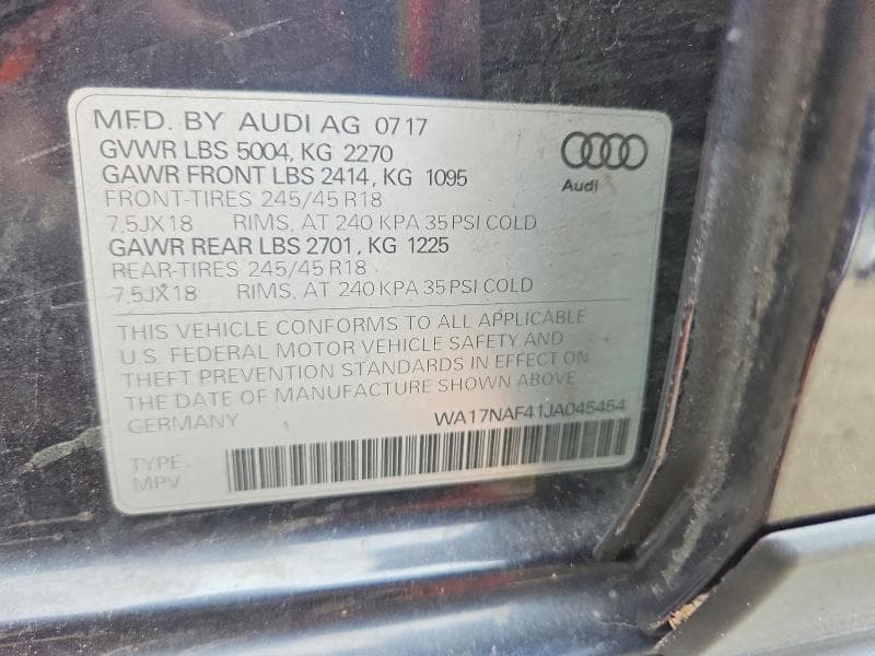 2018 AUDI A4 ALLROAD PREMIUM 12