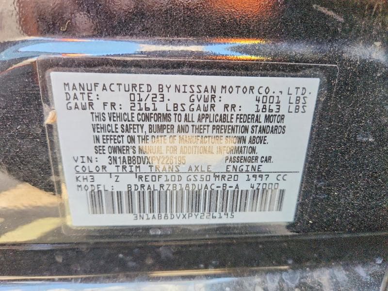 2023 NISSAN SENTRA SR 12