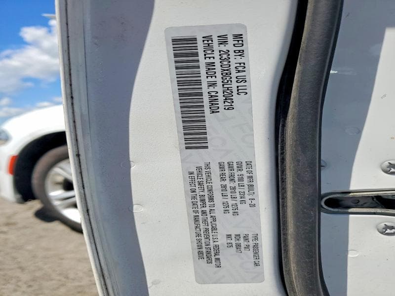 2020 DODGE CHARGER SXT 12