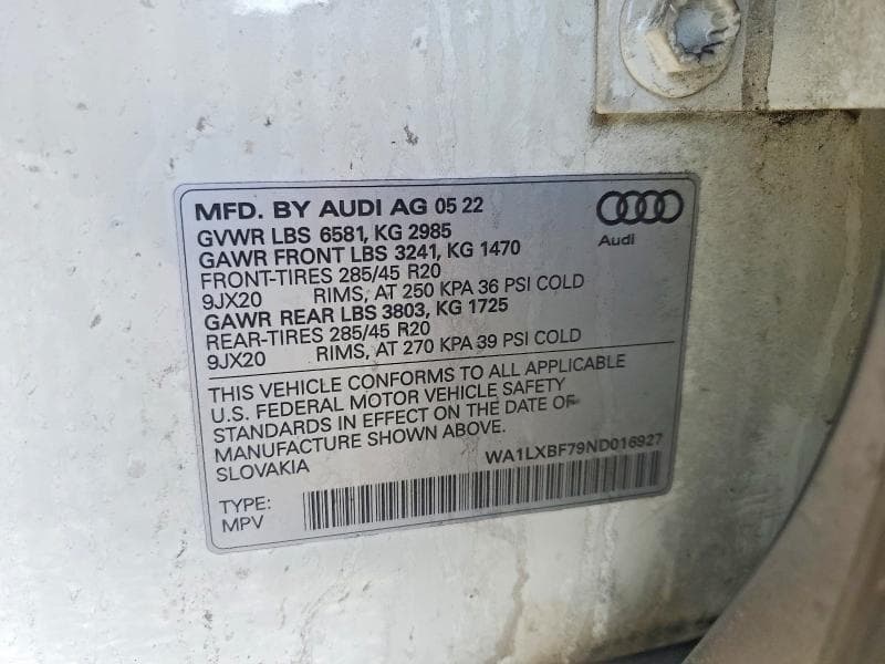 2022 AUDI Q7 PREMIUM PLUS 13