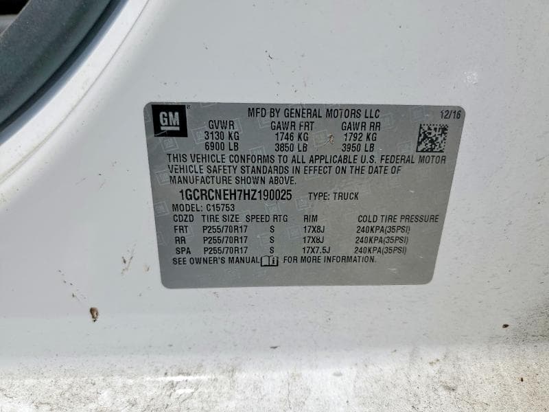 2017 CHEVROLET SILVERADO C1500 12