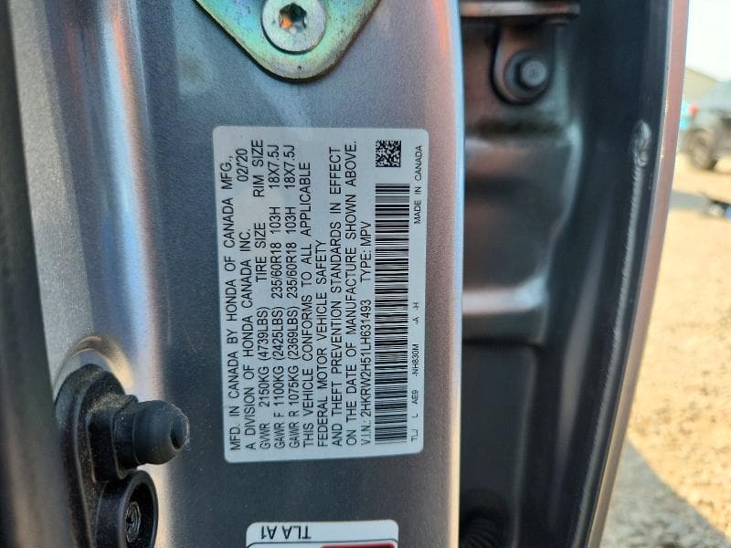 2020 HONDA CR-V EX 14