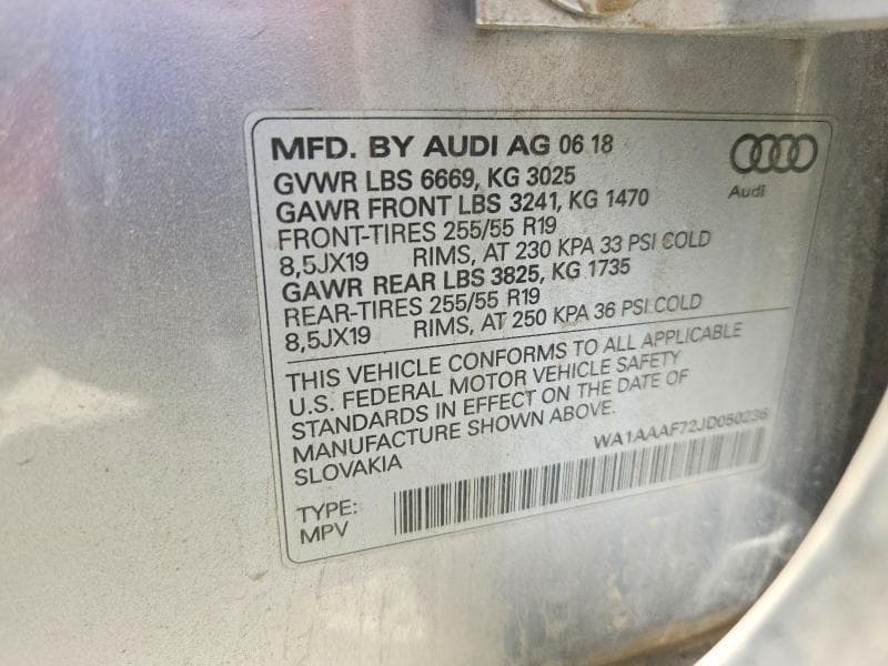 2018 AUDI Q7 PREMIUM 13