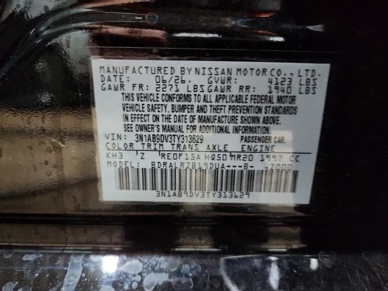 2026 NISSAN SENTRA SR 12