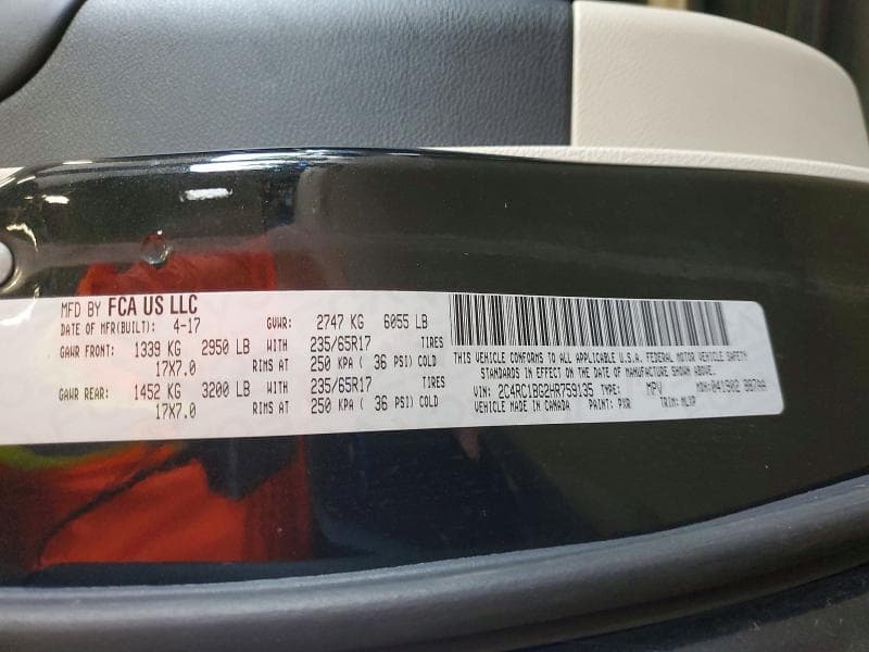 2017 CHRYSLER PACIFICA TOURING L 13
