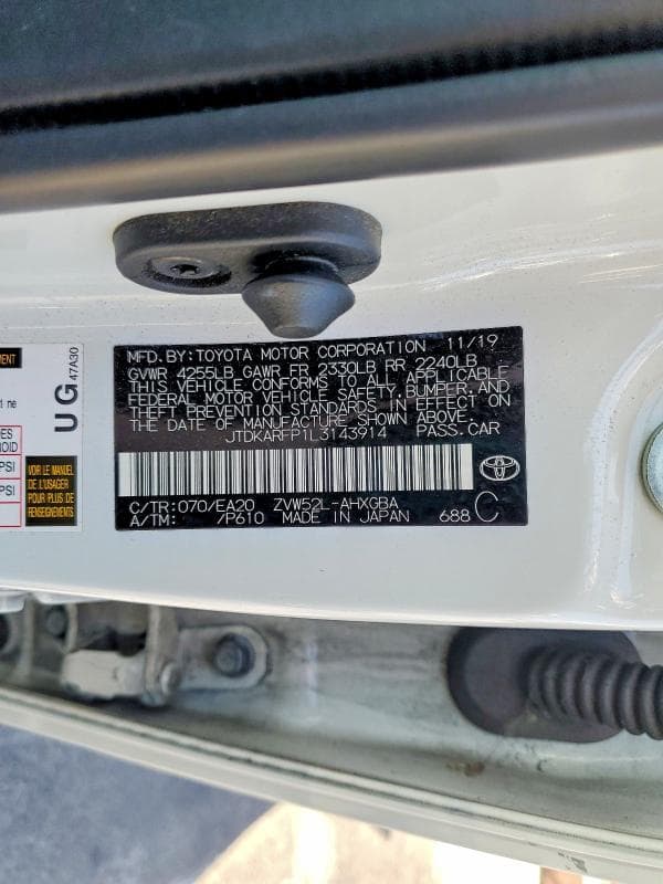 2020 TOYOTA PRIUS PRIME XLE 13