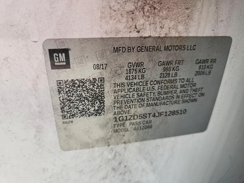 2018 CHEVROLET MALIBU LT 12