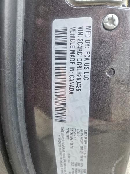 2020 CHRYSLER VOYAGER LXI 10