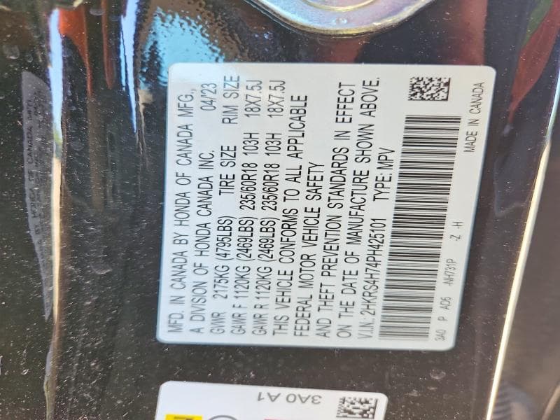 2023 HONDA CR-V EXL 13