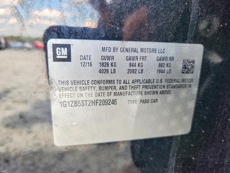 2017 CHEVROLET MALIBU LS 12