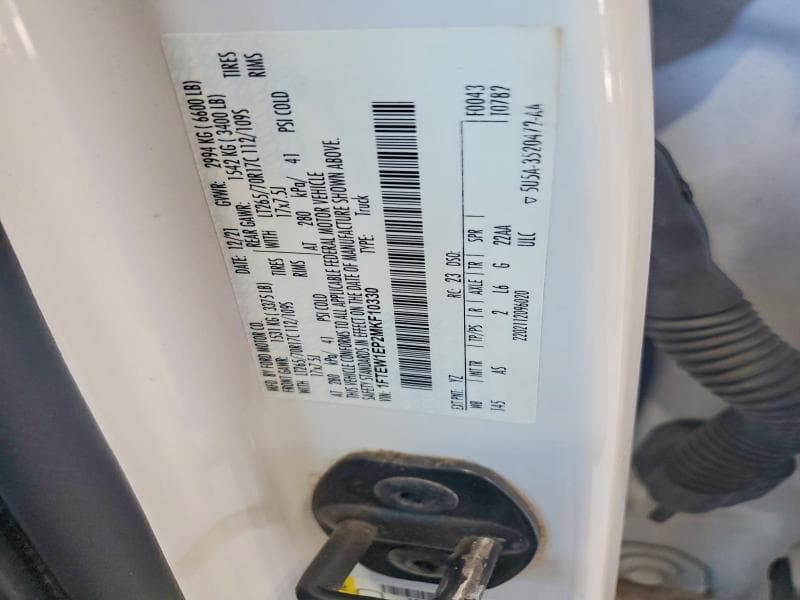 2021 FORD F150 SUPERCREW 12