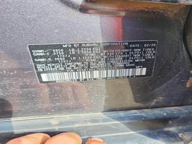 2025 SUBARU OUTBACK PREMIUM 12