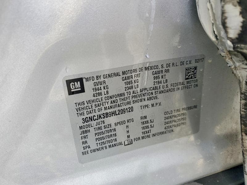 2017 CHEVROLET TRAX LS 13