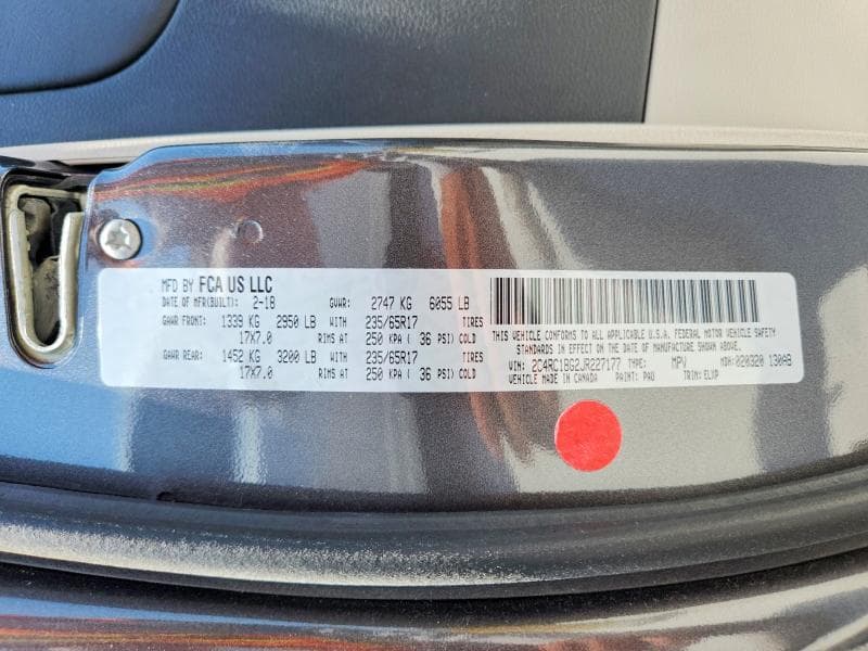 2018 CHRYSLER PACIFICA TOURING L 14