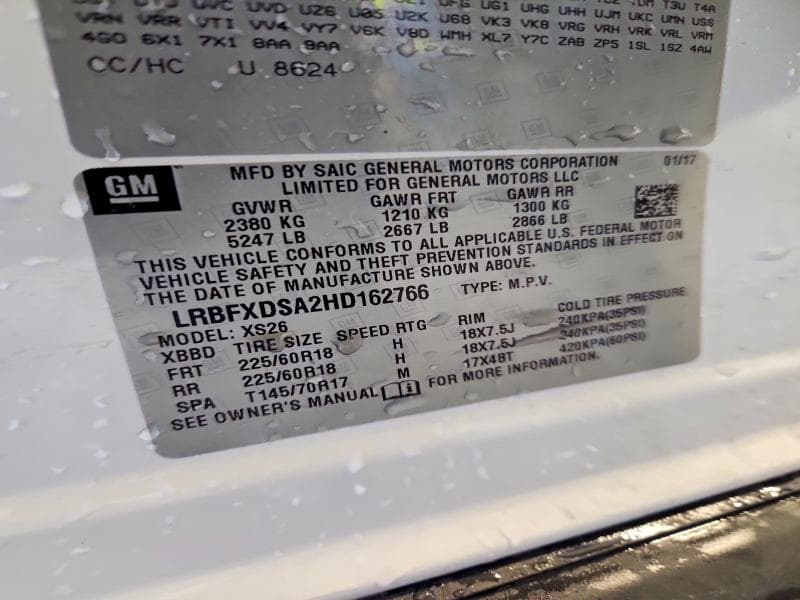 2017 BUICK ENVISION ESSENCE 12
