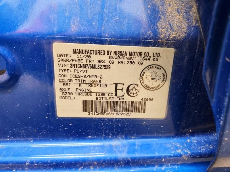 2021 NISSAN VERSA SV 12