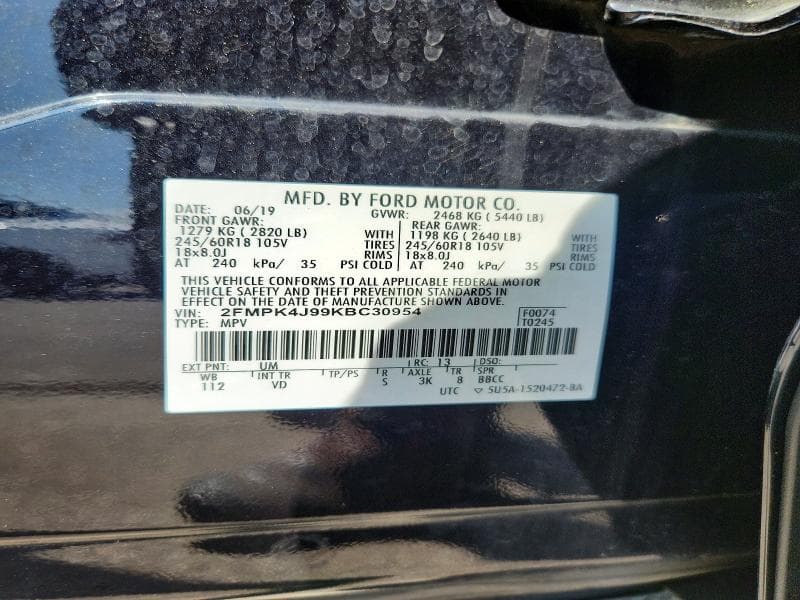 2019 FORD EDGE SEL 13