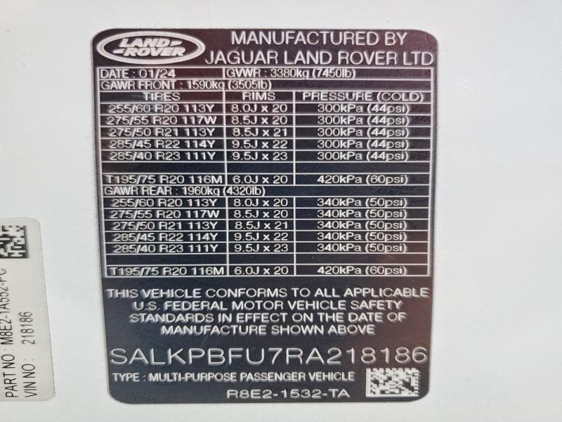 2024 LAND ROVER RANGE ROVER SE 14