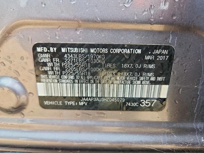2017 MITSUBISHI OUTLANDER SPORT ES 13