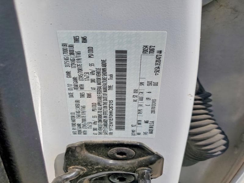 2017 FORD F150 SUPERCREW 12