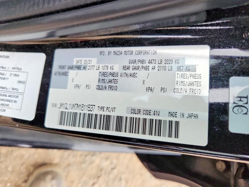 2021 MAZDA 6 TOURING 13