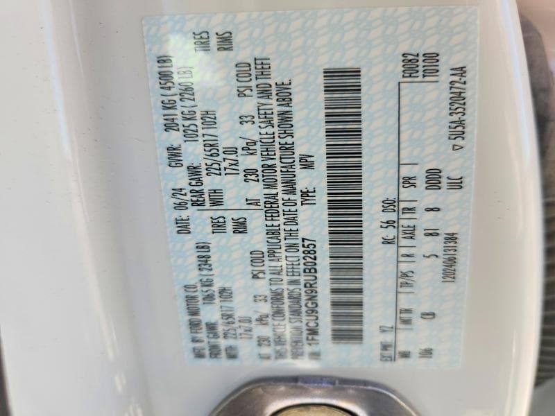 2024 FORD ESCAPE ACTIVE 13