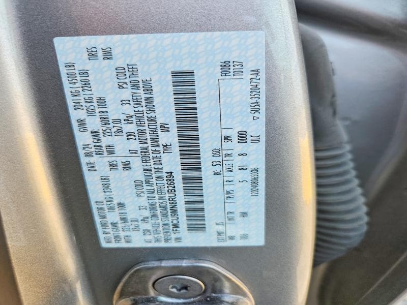 2024 FORD ESCAPE ST LINE 12