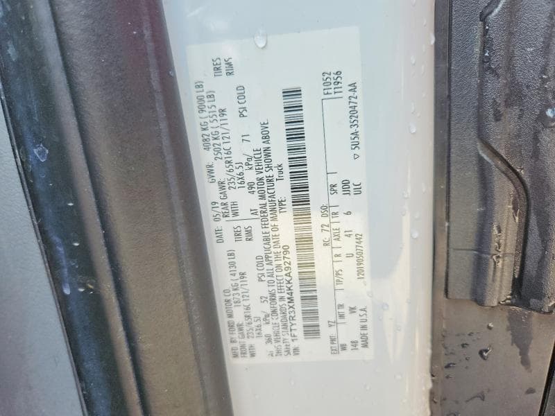 2019 FORD TRANSIT T-250 12