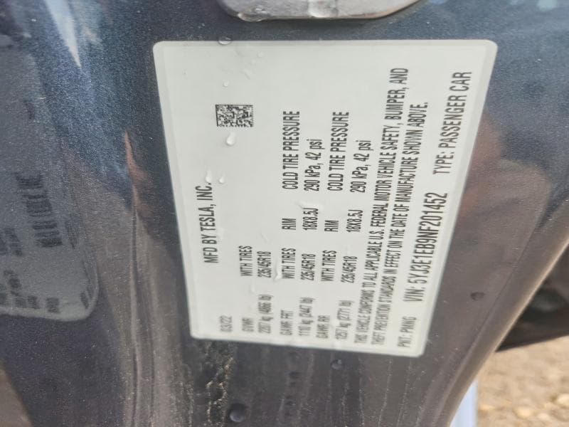 2022 TESLA MODEL 3 13