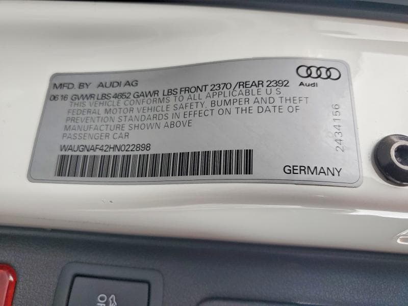 2017 AUDI A4 PREMIUM 13