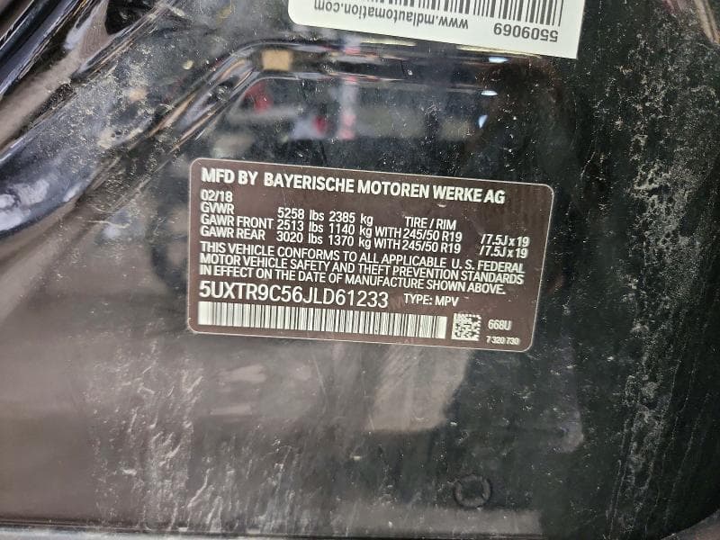 2018 BMW X3 XDRIVE30I 13
