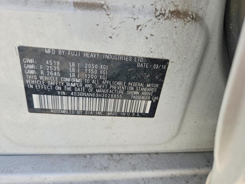 2017 SUBARU LEGACY 2.5I LIMITED 12