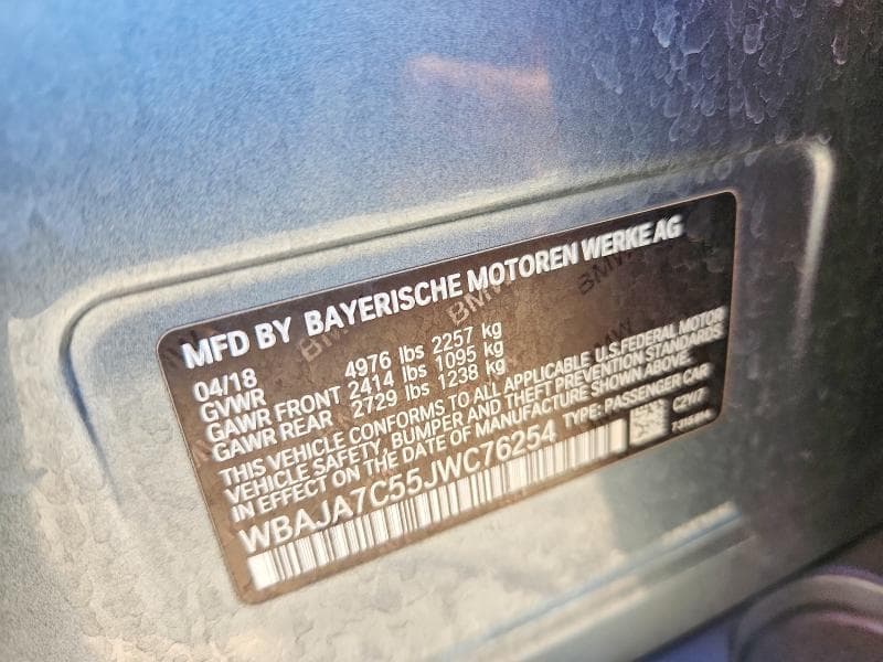 2018 BMW 530 XI 13