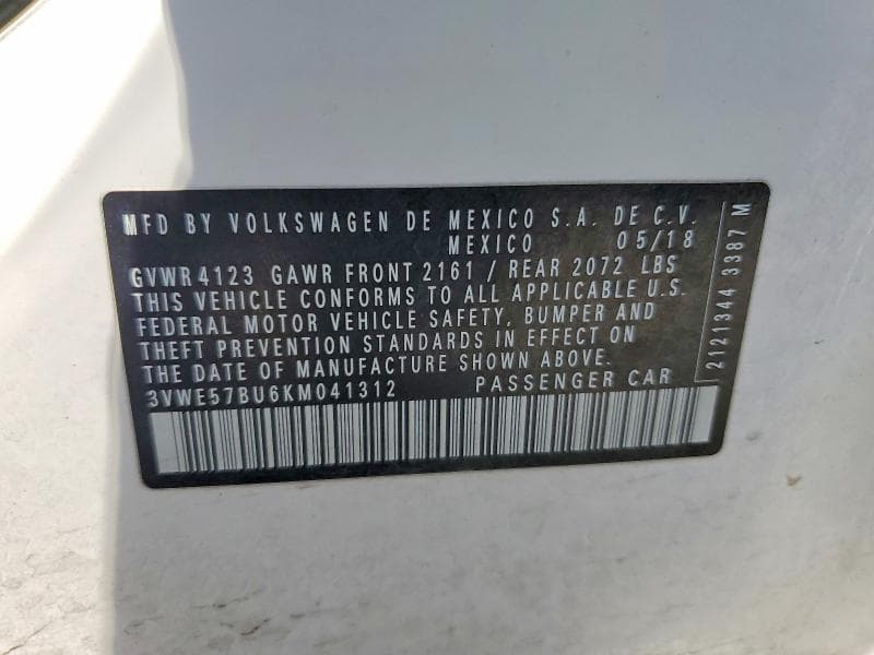 2019 VOLKSWAGEN JETTA SEL 12