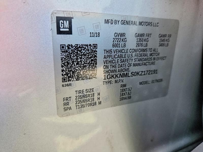 2019 GMC ACADIA SLT-1 13