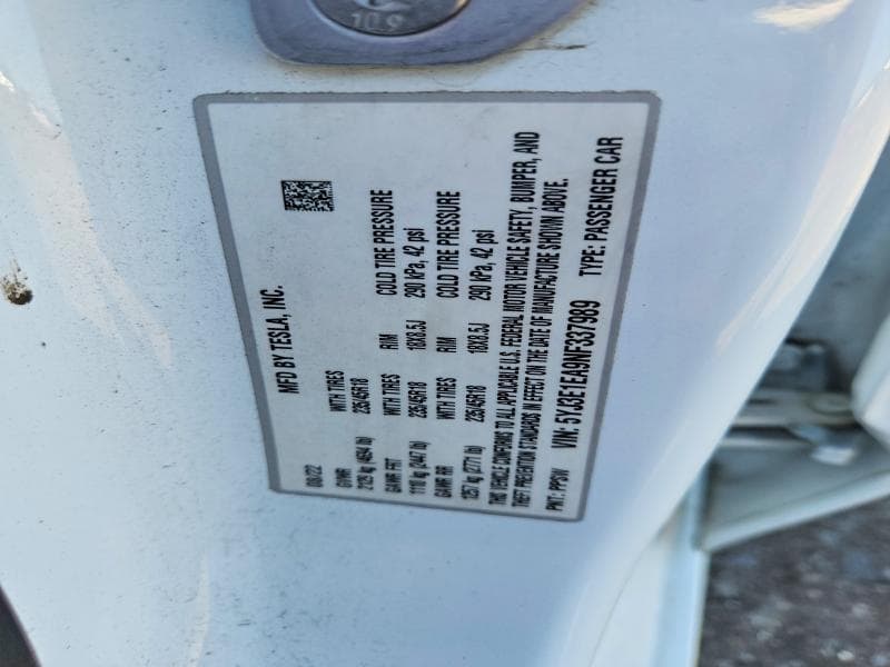 2022 TESLA MODEL 3 12