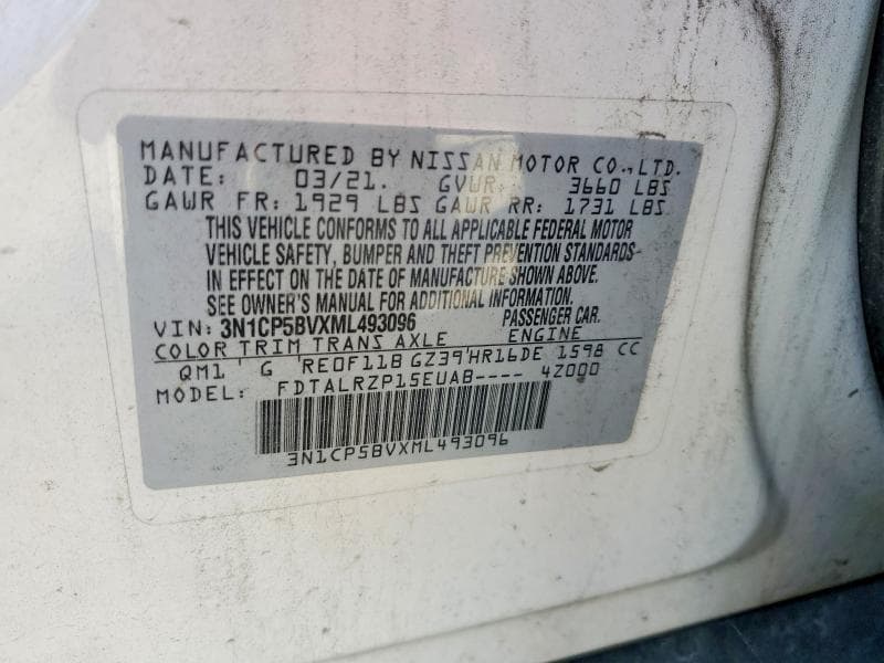 2021 NISSAN KICKS S 13