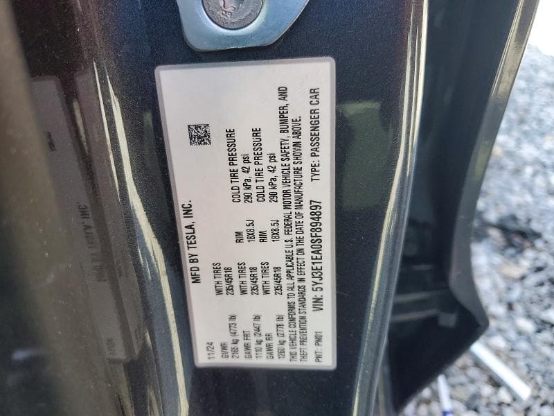 2025 TESLA MODEL 3 12