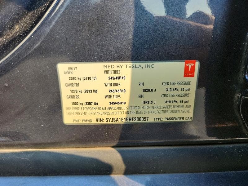 2017 TESLA MODEL S 12