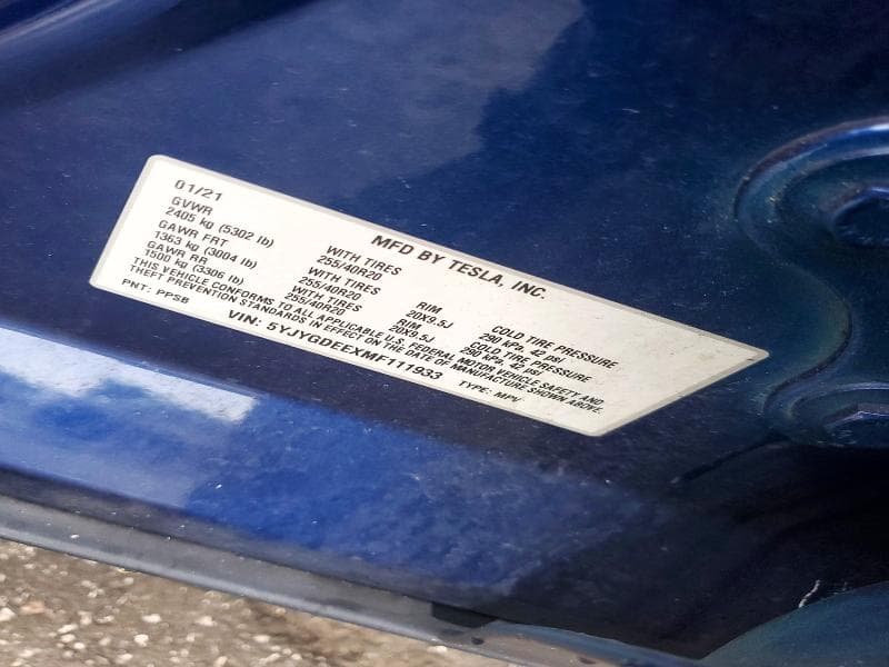 2021 TESLA MODEL Y 12